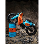 TrickyMan12 SUPER CUB SCRAMBLER MOTORCYCLE Vehicle & Rear Rack 1/6 Scale Vehicle Model