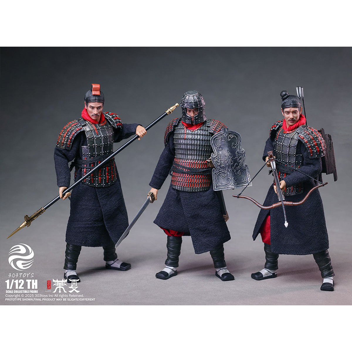 303TOYS, Huaxia In The Palm - The Qin Empire, The Eternal First Emperor/Halberdier/Crossbowman/Swordsman Deluxe Single Figure Edition & Ultimate Deluxe Set Action Figures