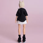 ATStory, T-shirt Machine Girl noir, vêtements de poupée pour figurine de 15 cm