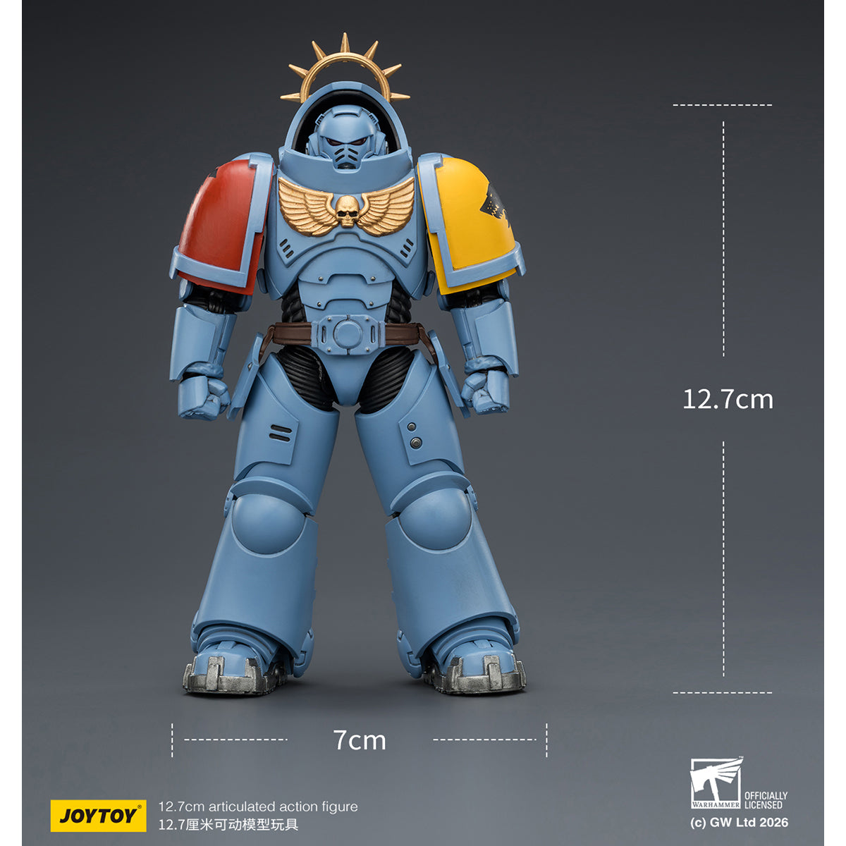 JOYTOY Warhammer 40,000: Space Marine 2 Heavy Intercessor with Heavy Bolt Rifle and Bolt Pistol (Game Edition) 1/18 Scale Action Figure