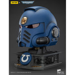 JOYTOY Warhammer 40K Ultramarines Captain MkX Helmet & Display Stand 1/1 Scale