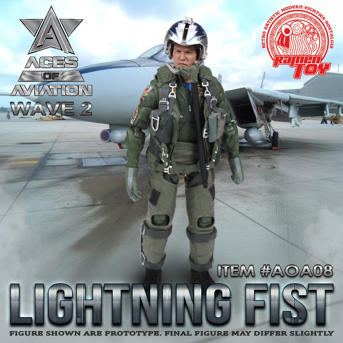 Ramen Toy AOA05 Great Balls of Fire AOA06 Commander AOA07 Hard Deck AOA08 Lightning Fist Single Edition 1/12 Scale Action Figure