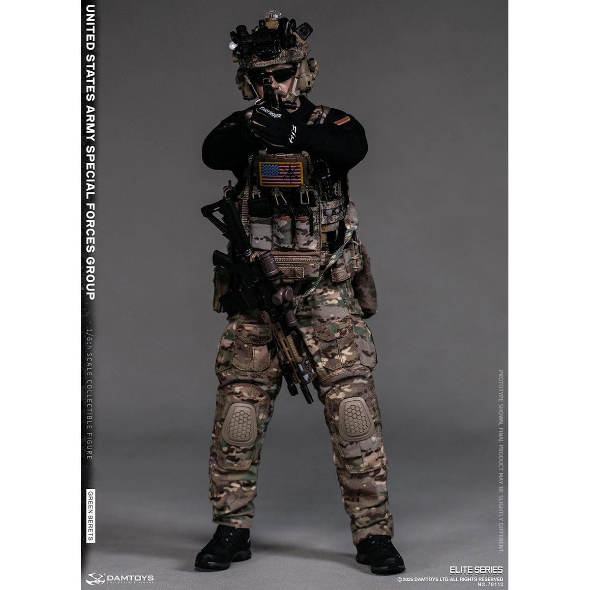 DAMTOYS NO.78112 UNITED STATES ARMY SPECIAL FORCES GROUP (Green Berets) 1/6 Scale Action Figure