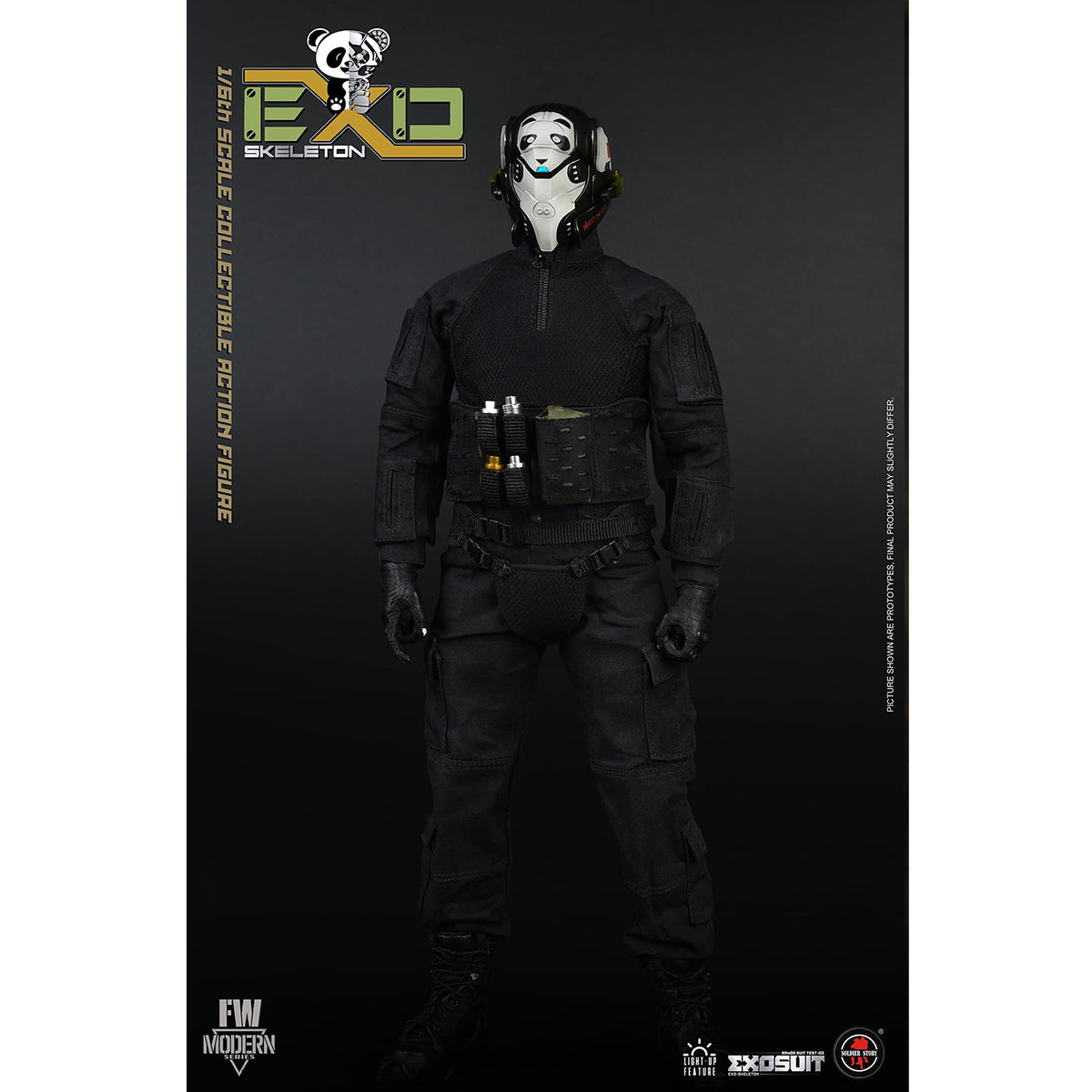 SOLDIER STORY EXO-Skeleton Armor Suit Test-03 Panda Division Regular Edition Action Figures