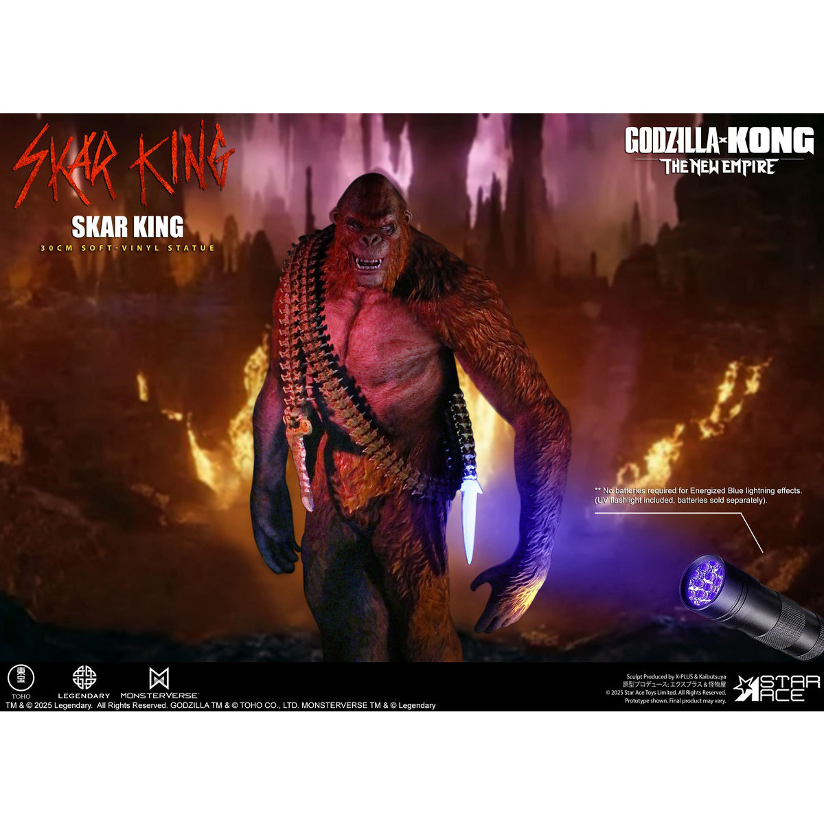 STAR ACE Toys Godzilla vs. Kong: The New Empire - Skar King Action Figure