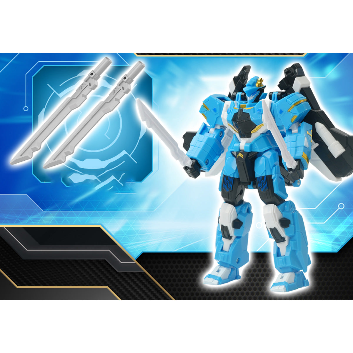 iUBEST Glory Alliance QINGFEI & LEIJIZHI & MACHIAPTER & MYSTICLOCK & EPSILON & PRINCE GLADOUS & DIVINE-WIND Equipped with weapons and two forms Transfor Mech Robot Model Vehicle