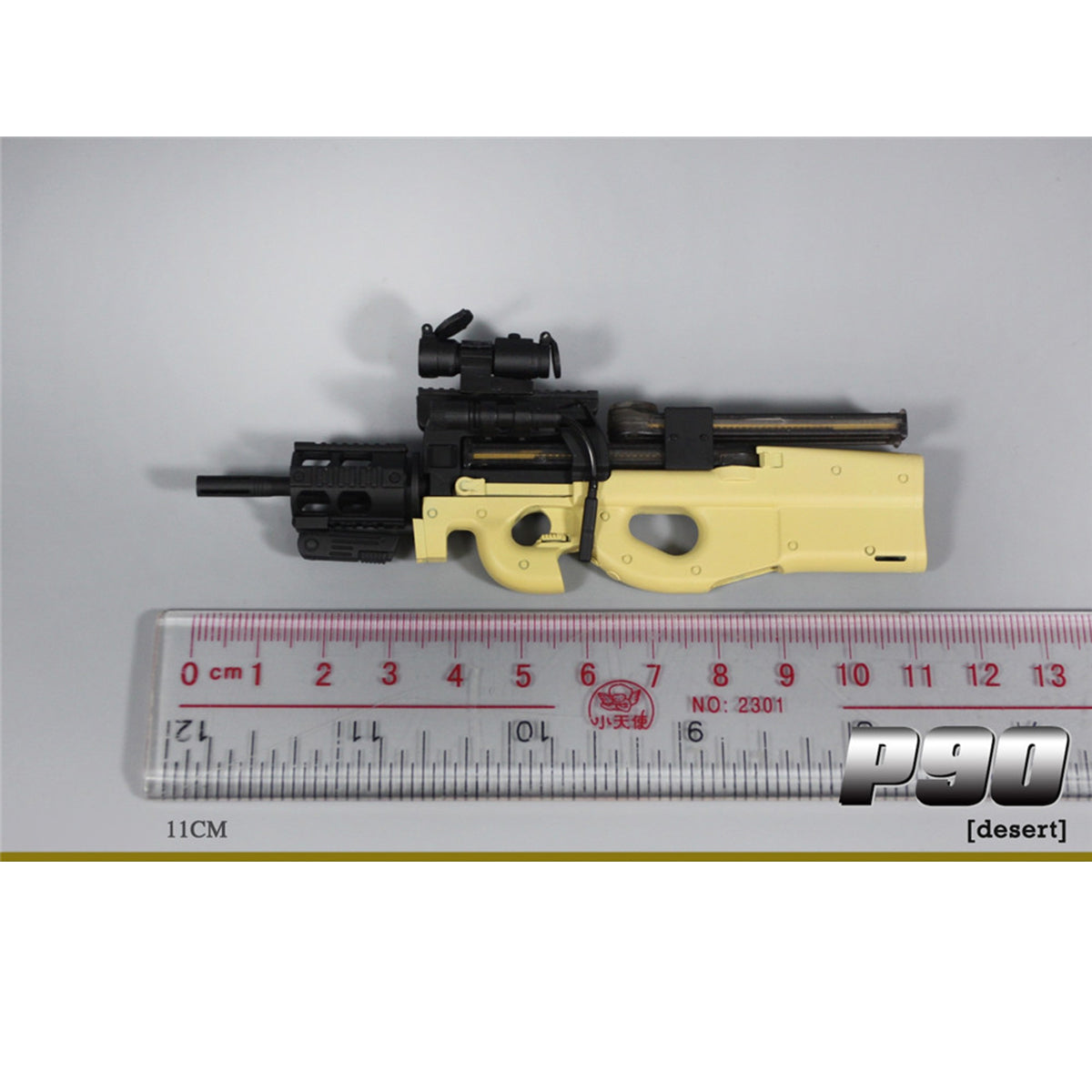 ZYTOYS, P90 Submachine Weapon Gun Model, Doll Accessory for 12-inches