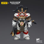 JOYTOY White Scars Legion Praetor in Cataphractii Terminator Armour & Stormseer Consul with Force Staff and Bolt Pistol JT03486 1/18 Scale Action Figure