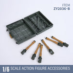 ZYTOYS, WWII Grenade Weapon Model, Doll Accessory for 12-inches Figure