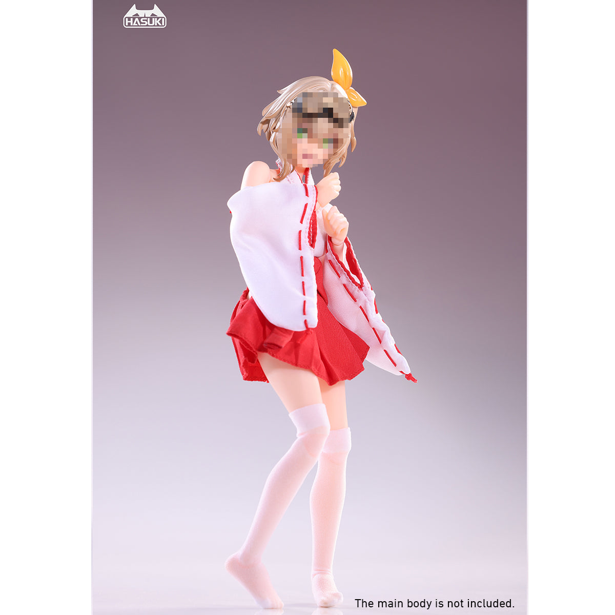 HASUKI Miko Outfit CS019 Doll Clothes Accessory 1/12 Scale Fit Action Figure