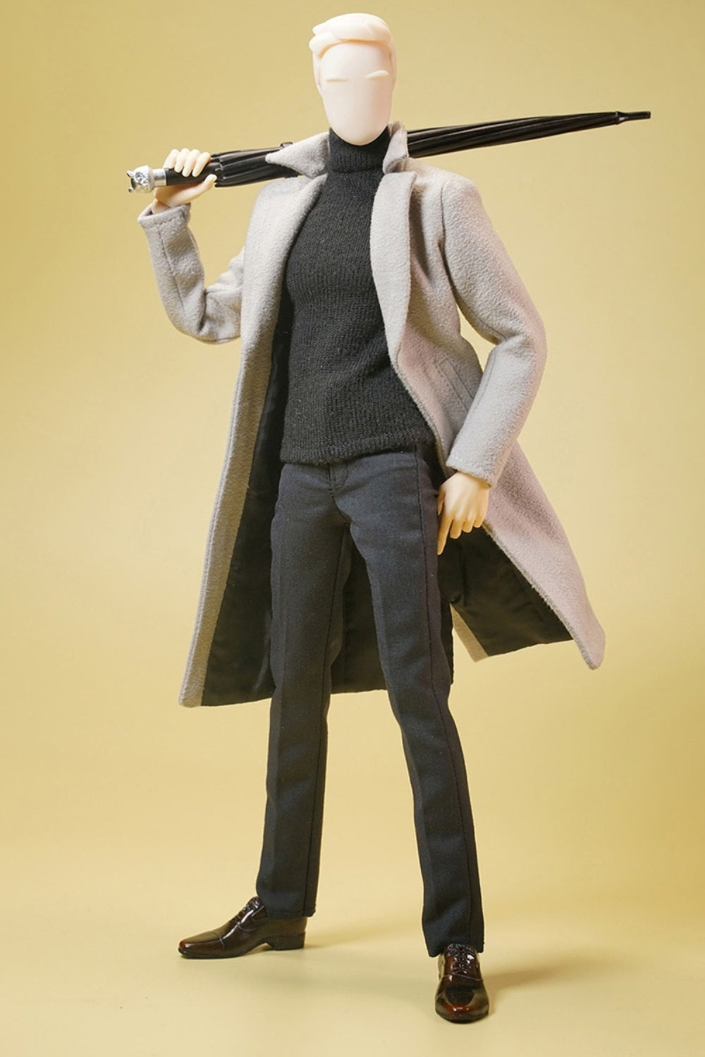 HiPlay 1/6 Scale Figure Doll Clothes: Silver Grey Gentleman's Suit for 12-Inch Collectible Action Figure clr01A