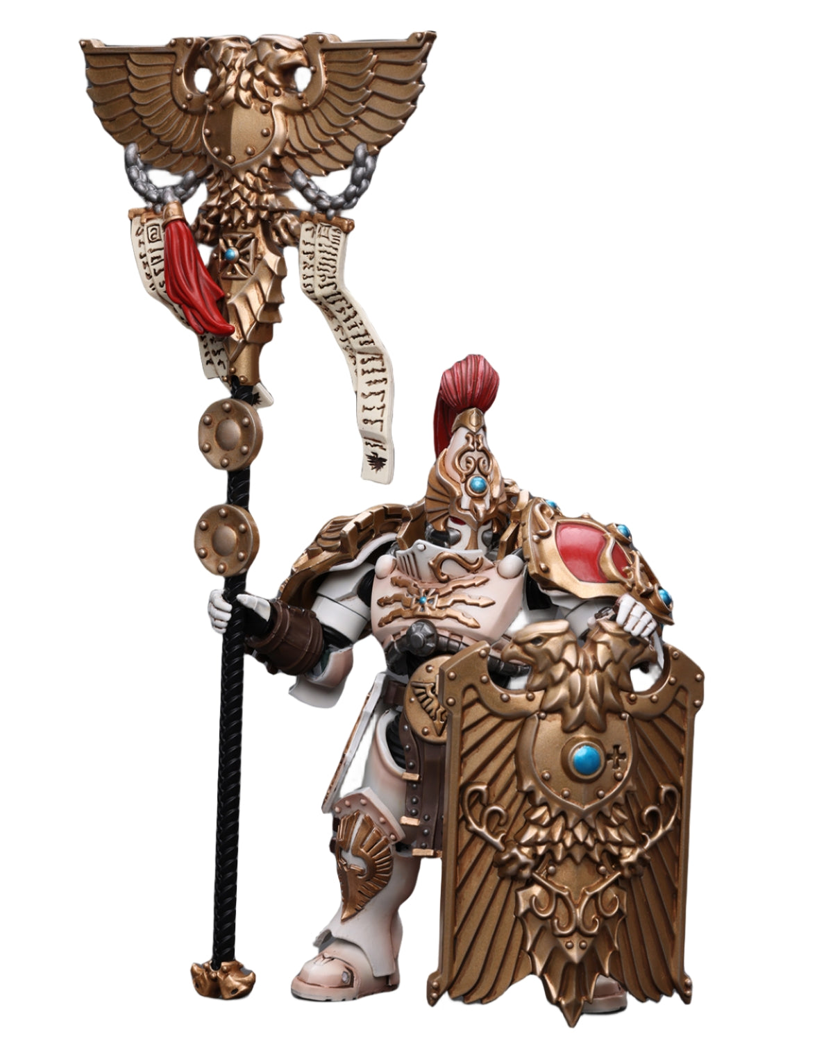 HiPlay JoyToy 40K Collectible Figure: Adeptus Custodes Solar Watch Vexilus Praetor 1:18 Scale Action Figures JT9350