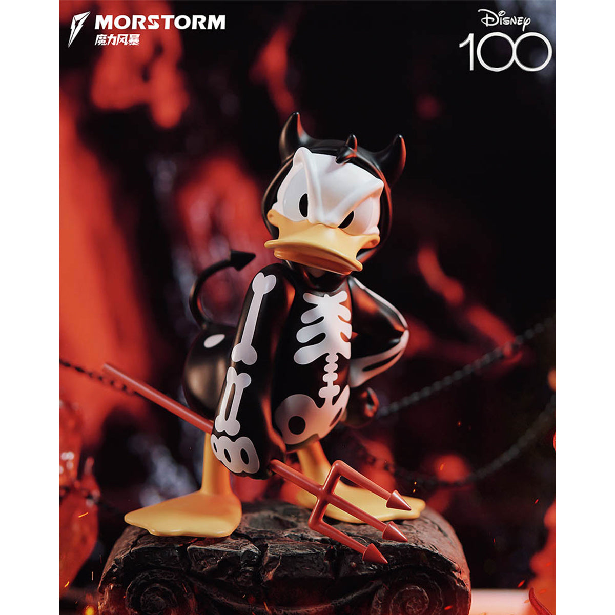 MORSTORM Disney 100th Anniversary Series Devilish Donald Duck Art Statue