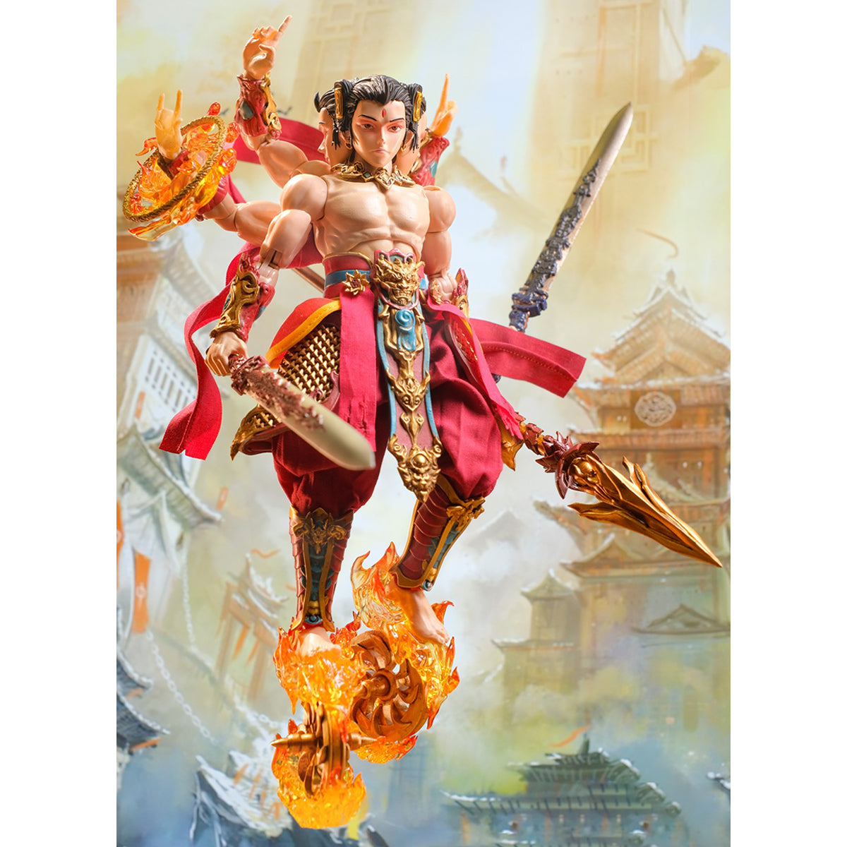 JOYMAN 1/12 Three Altars Sea Assembly Great God Nezha Third Prince Action Figures