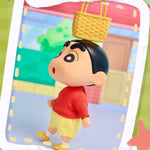 IO CREATIONS Crayon Shin-chan QQ Bouncy Series, Touru Kazama & Nohara Shinnosuke, Movable Soft Vinyl Dress-Up Action Figures