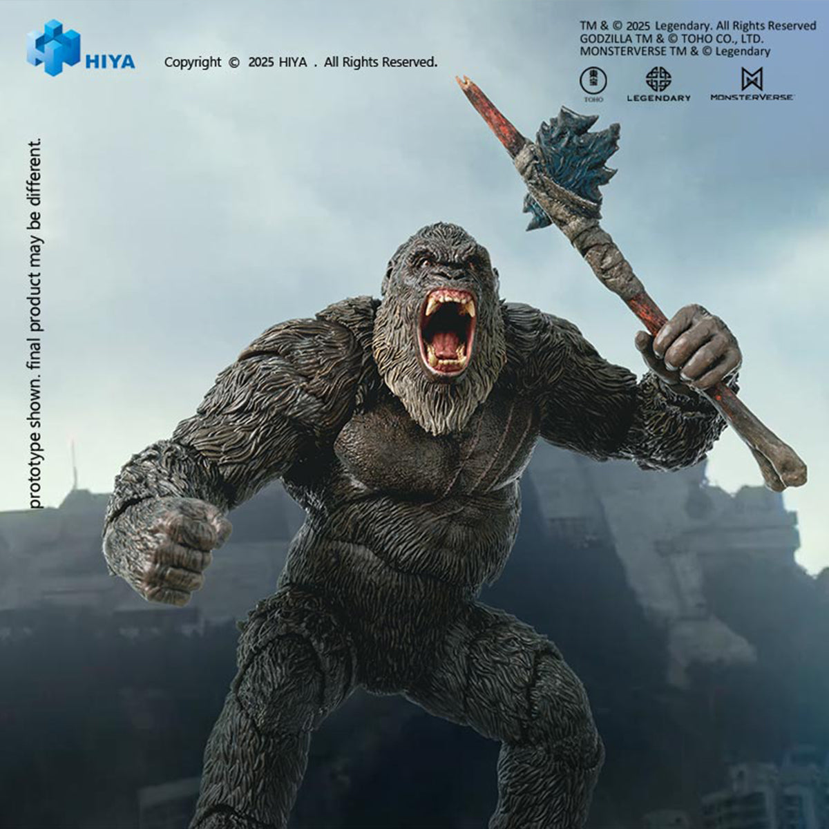 HIYA EBG0241 Godzilla vs. Kong: Kong 2.0 1/12 Scale Articulated Action Figure