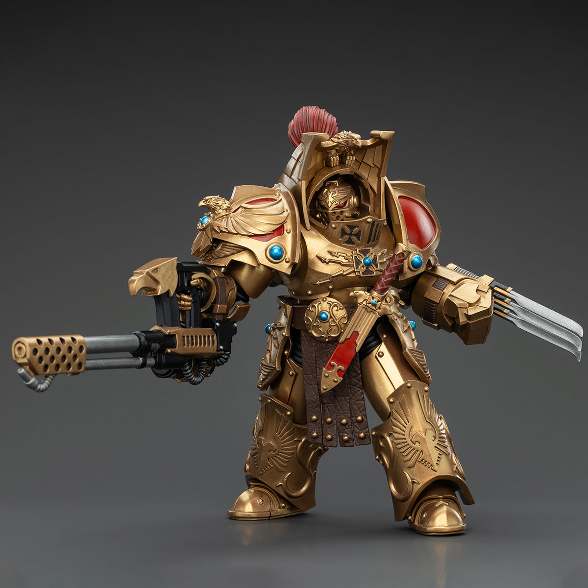 JOYTOY Warhammer The Horus Heresy Legio Custodes Aquilon Terminator Squad Aquilon with Infernus Firepike Action Figures