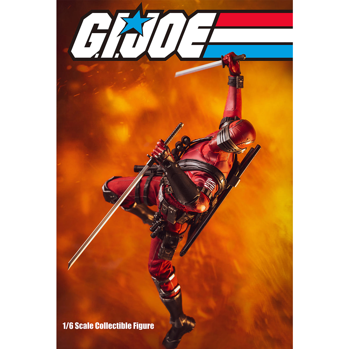 Figurines d'action Threezero GI Joe Snake Eyes Deadgame Red Édition spéciale