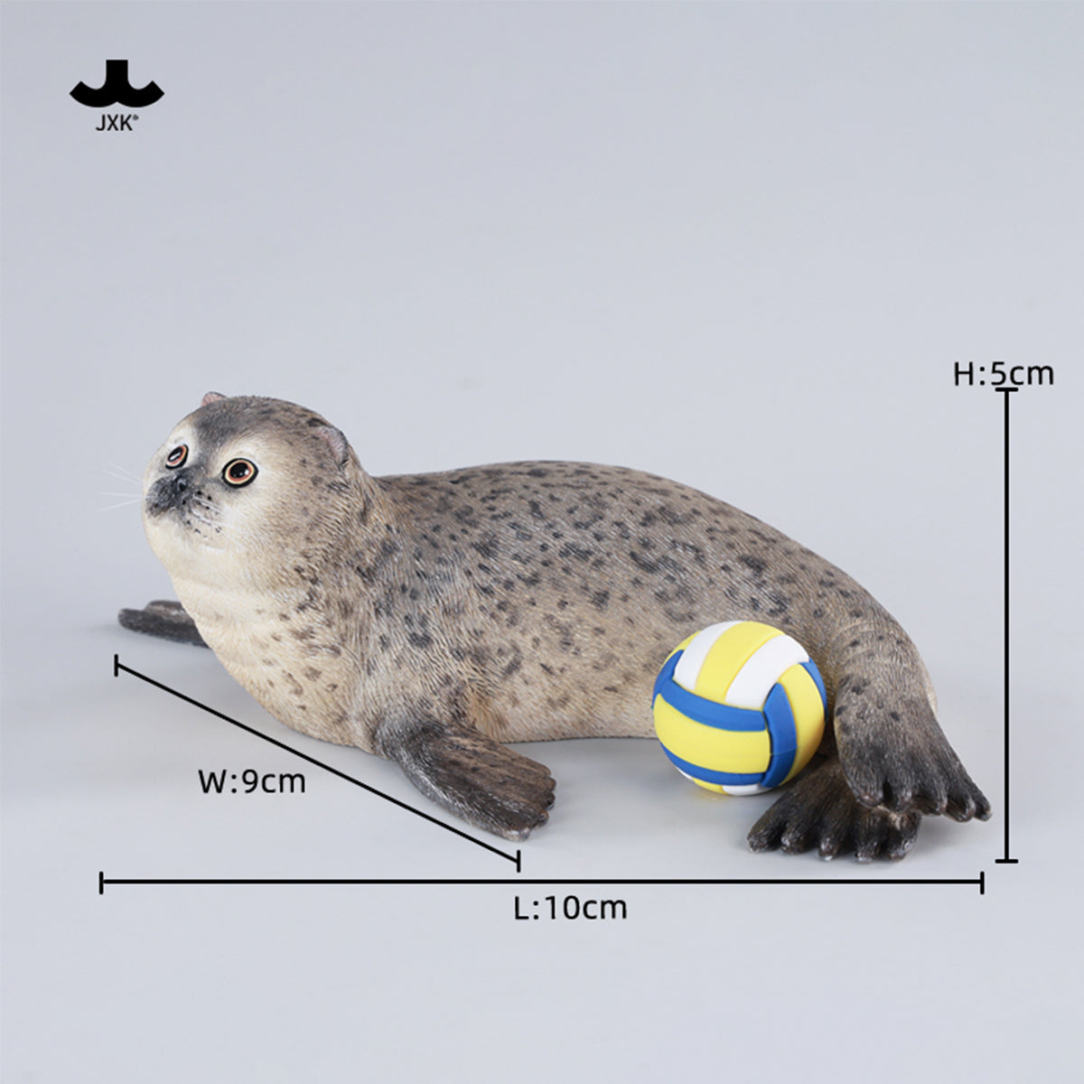 JXK Seal Cat Meow Group Static Animal Figurine