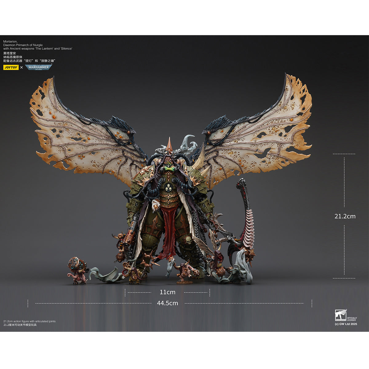JOYTOY JT02564 Mortarion Daemon Primarch of Nurgle with Ancient weapon