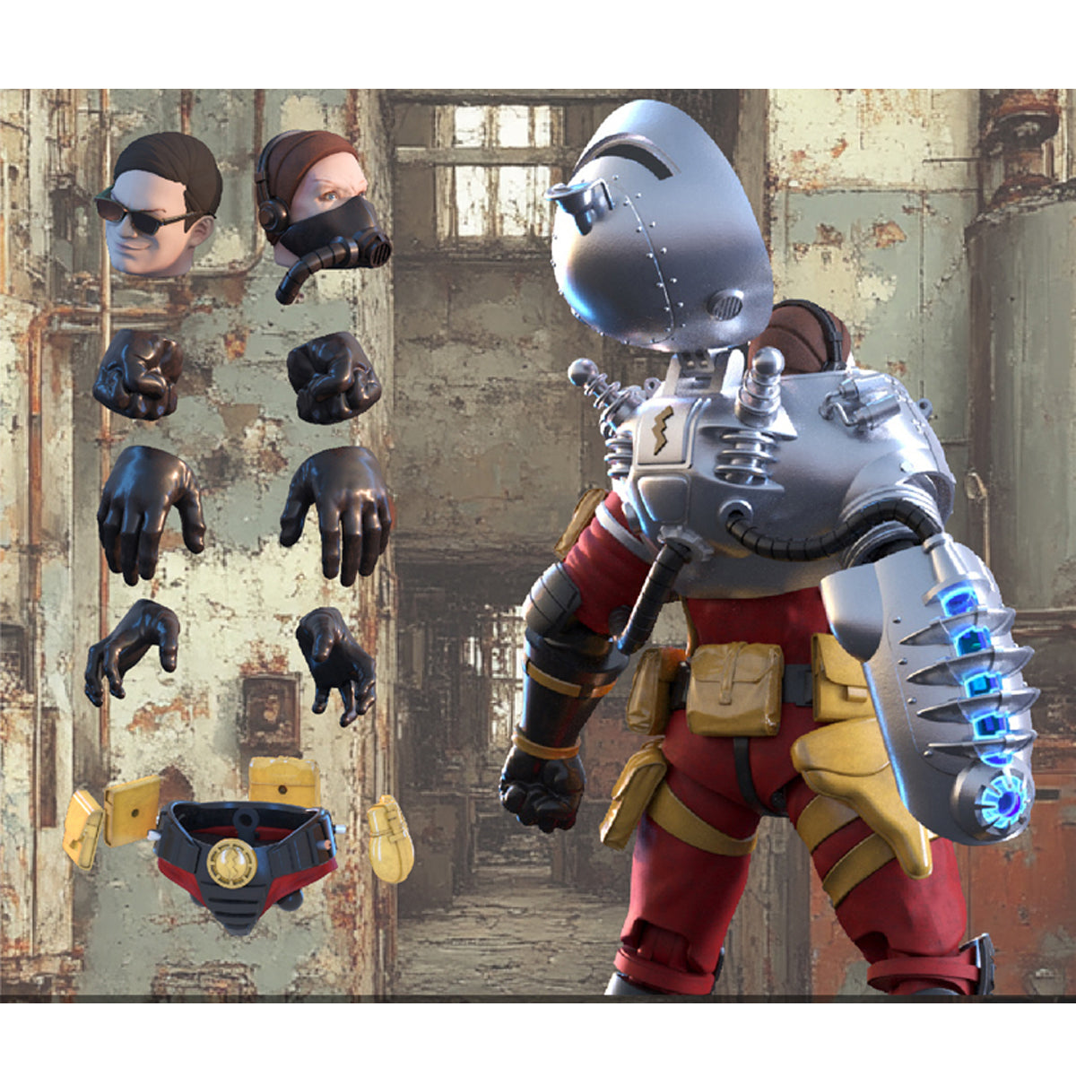 BORDER 1/12 Magnetic Infantry BA001 Action Figures