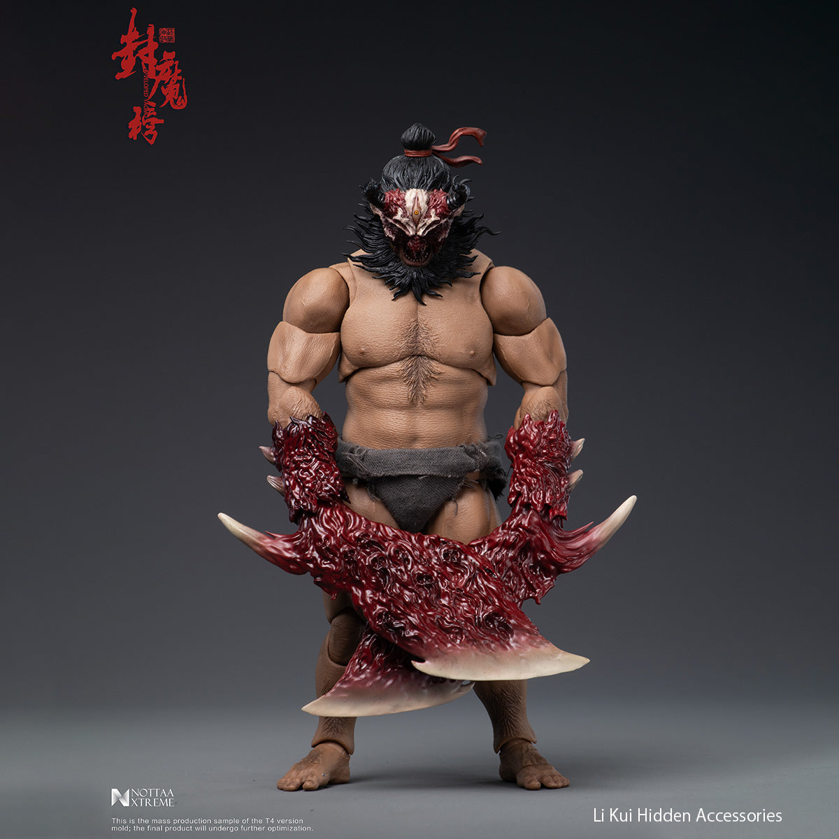 NOTTAA XTREME Enveloped Yaomo Series Water Margin Li Kui Tian Sha Star Black Whirlwind 1/12 Scale Action Figure Set