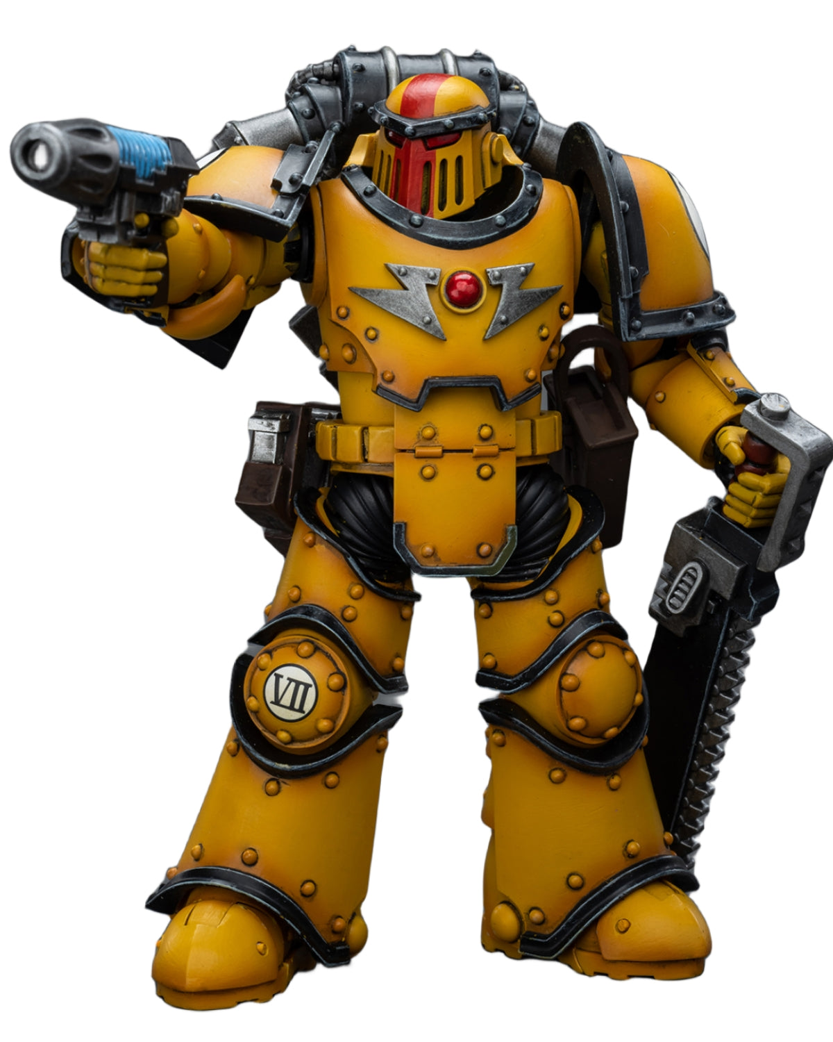 HiPlay JoyToy 40K: Imperial Fists Legion MkIII Despoiler Squad Sergeant with Plasma Pistol Action Figures