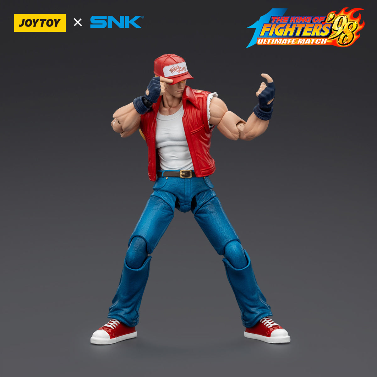 JOYTOY KOF '98UM Fatal Fury Team Joe Higashi & Andy Bogard & Terry Bogard 1/18 Scale Action Figure