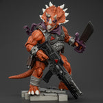 JOYTOY TMNT Casey Jones & Triceraton Infantryman & Adjutant Zork & Captain Zorax Action Figures