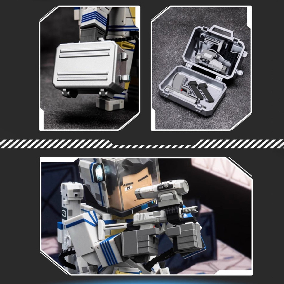 HEATBOYS My Three Body Season 3 Minecraft Zhang Beihai Spacesuit Action Figures