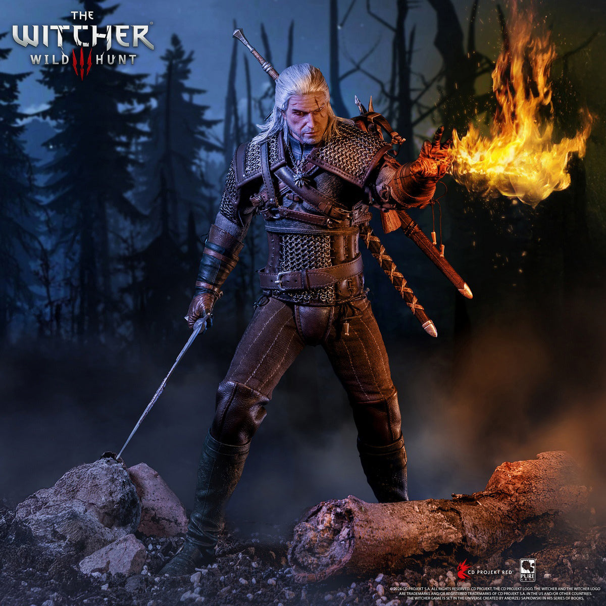 PureArts Wild Hunt: Geralt of Rivia Action Figures