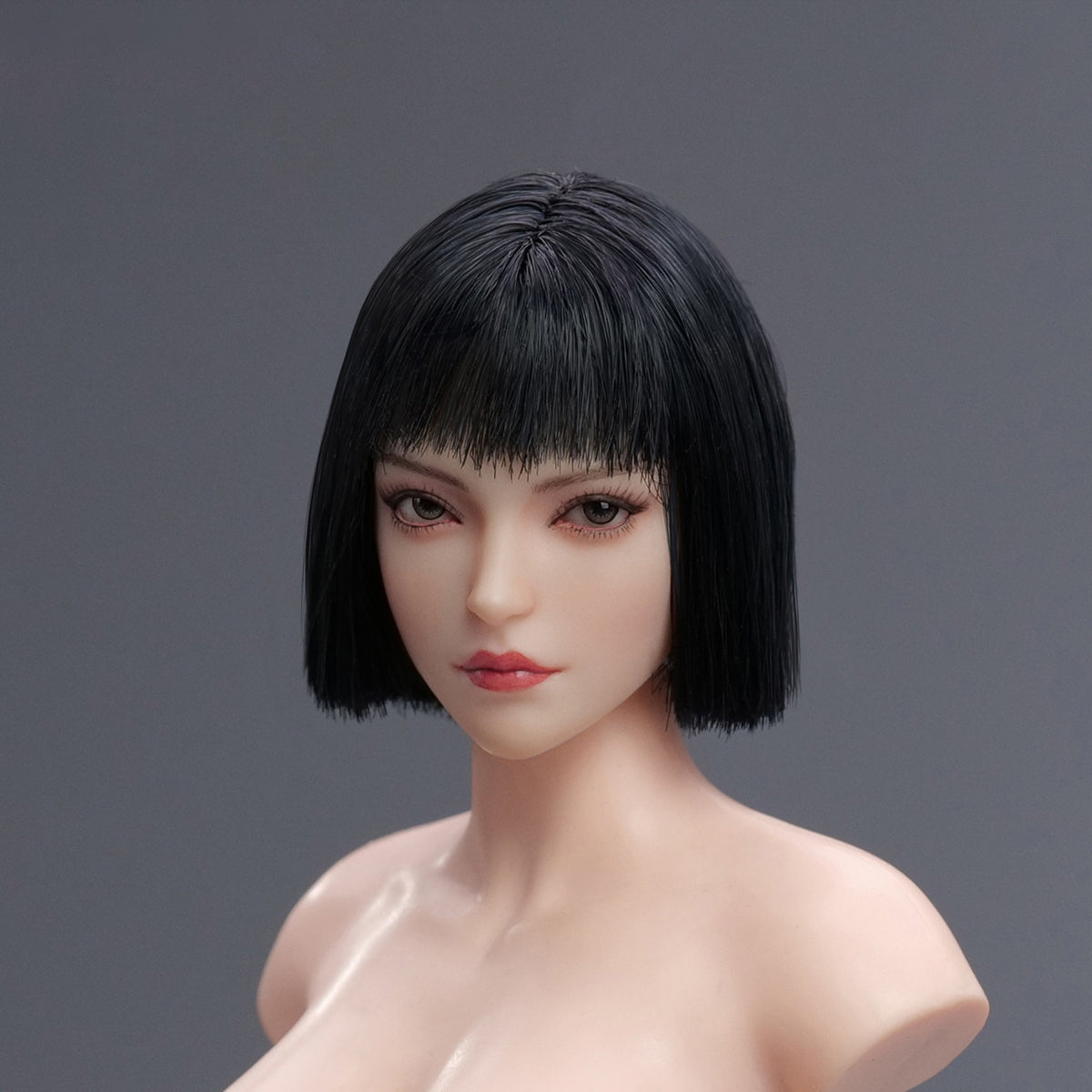 Accesorio para esculpir cabeza de figura de acción YMTOYS: Escultura de cabeza femenina asiática - Xiao Zhao, ojo móvil, para figura miniatura de 30 cm