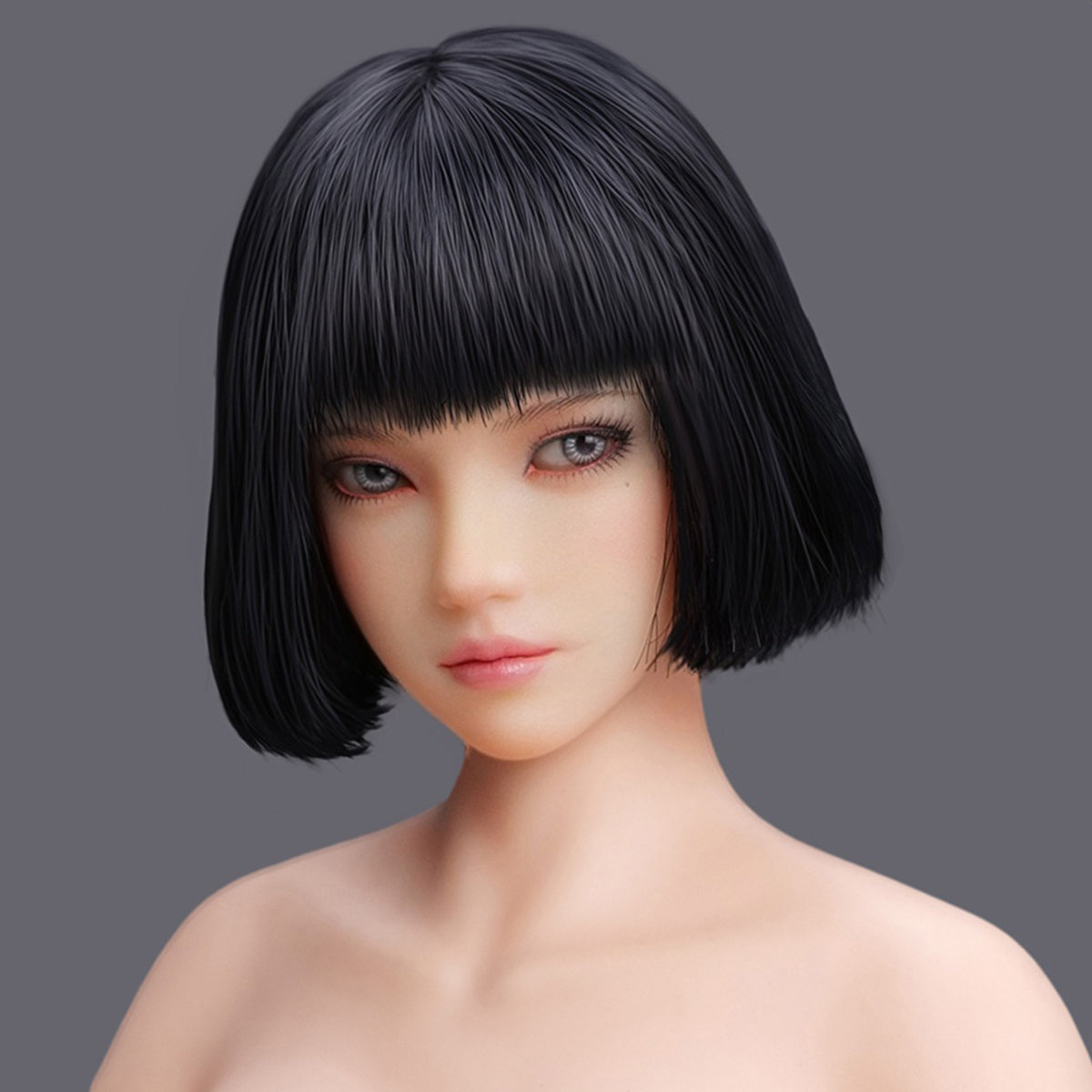 Escultura de cabeza femenina asiática con ojos móviles de YMTOYS - Yiyi (Versión B) para figuras