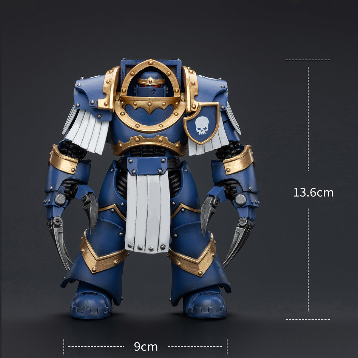 (Only Shipped to the US) JOYTOY Warhammer The Horus Heresy Series, Ultramarines Cataphractii Terminator Squad: Terminator with Lighting Claws, 1/18 Scale Collectible Action Figure JT7394