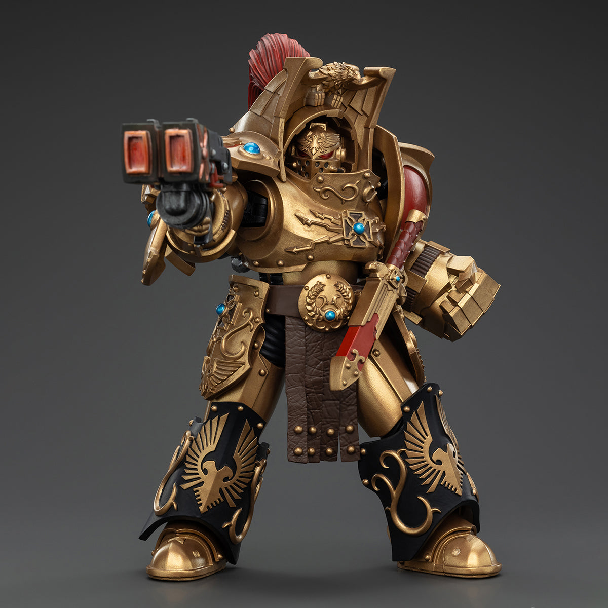 JOYTOY Legio Custodes Aquilon Terminator Squad Aquilon with twin-linked Adrathic Destructor JT00751 Warhammer 1/18 Scale Action Figures