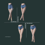 VSTOYS Trendy Denim Shorts Ver.24XG103 For Action Figures