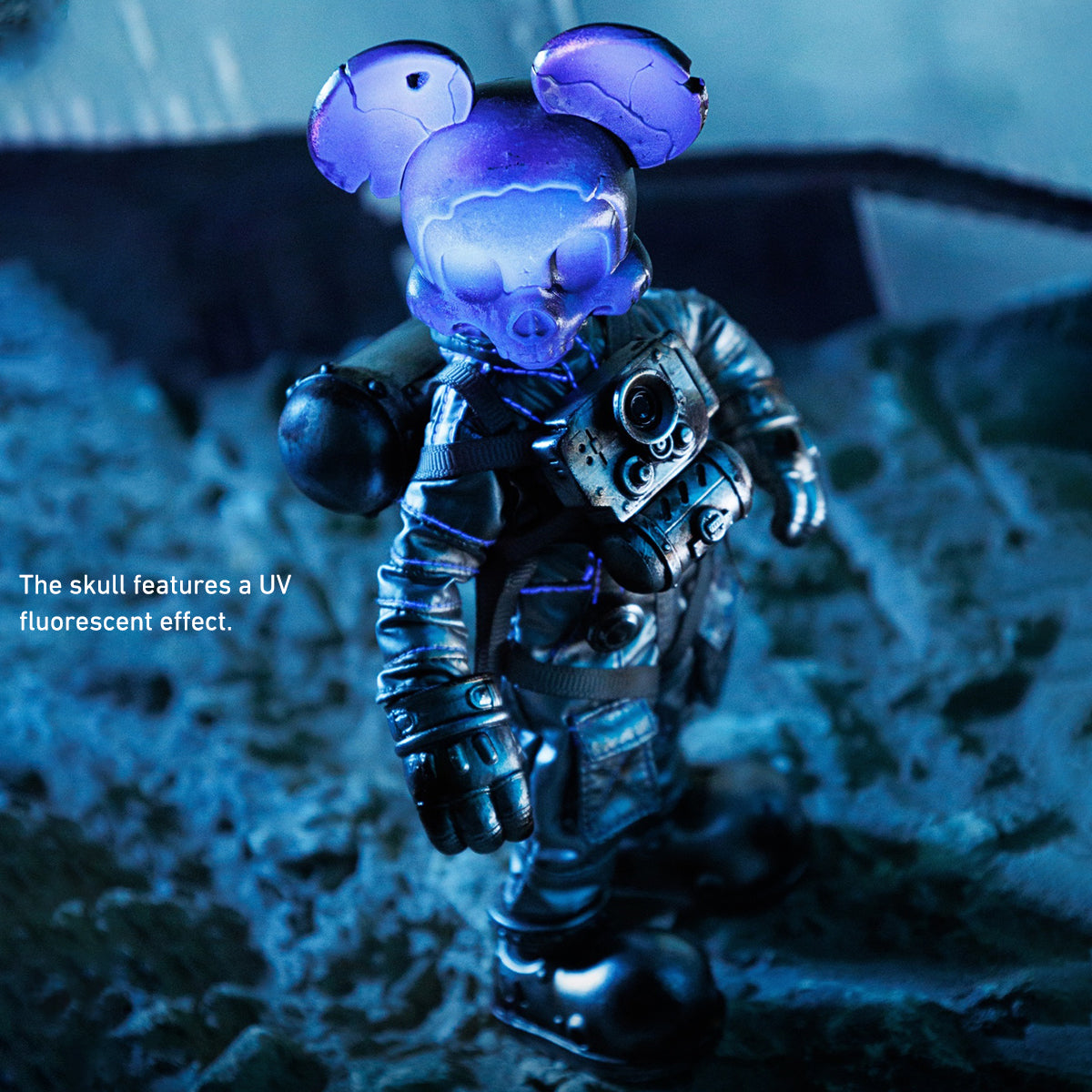 WeArtDoing Time Warrior Series Wasteland: Space Mouse Flash Silver Action Figure