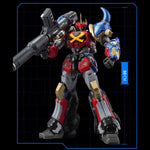 MOSHOWTOYS Sengoku Majin Goshogun con luces, figura de acción transformable de fundición a presión