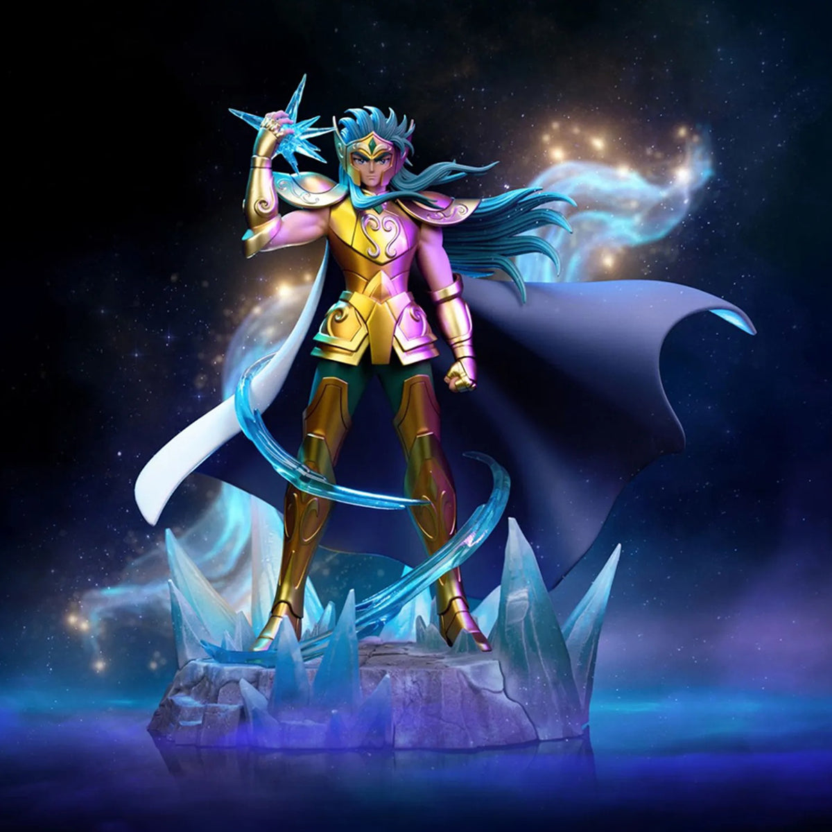 Iron Studios 1/10 Saint Seiya Aquarius Camus Art Anime Statue