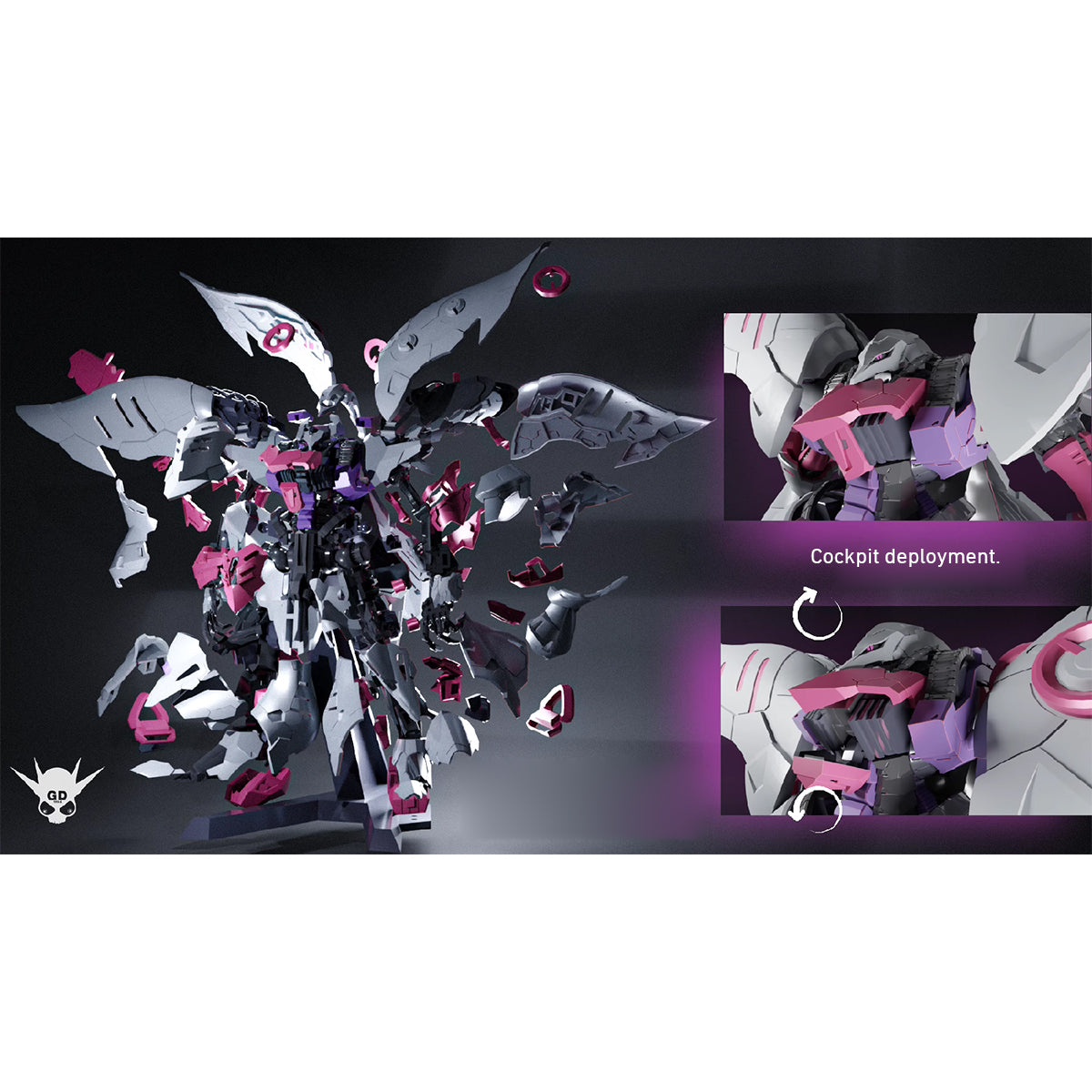 YIYA-G 1/120 Q-beley Queen's Vehicle YIYAGO1 Standard Edition Assembly Model Kits