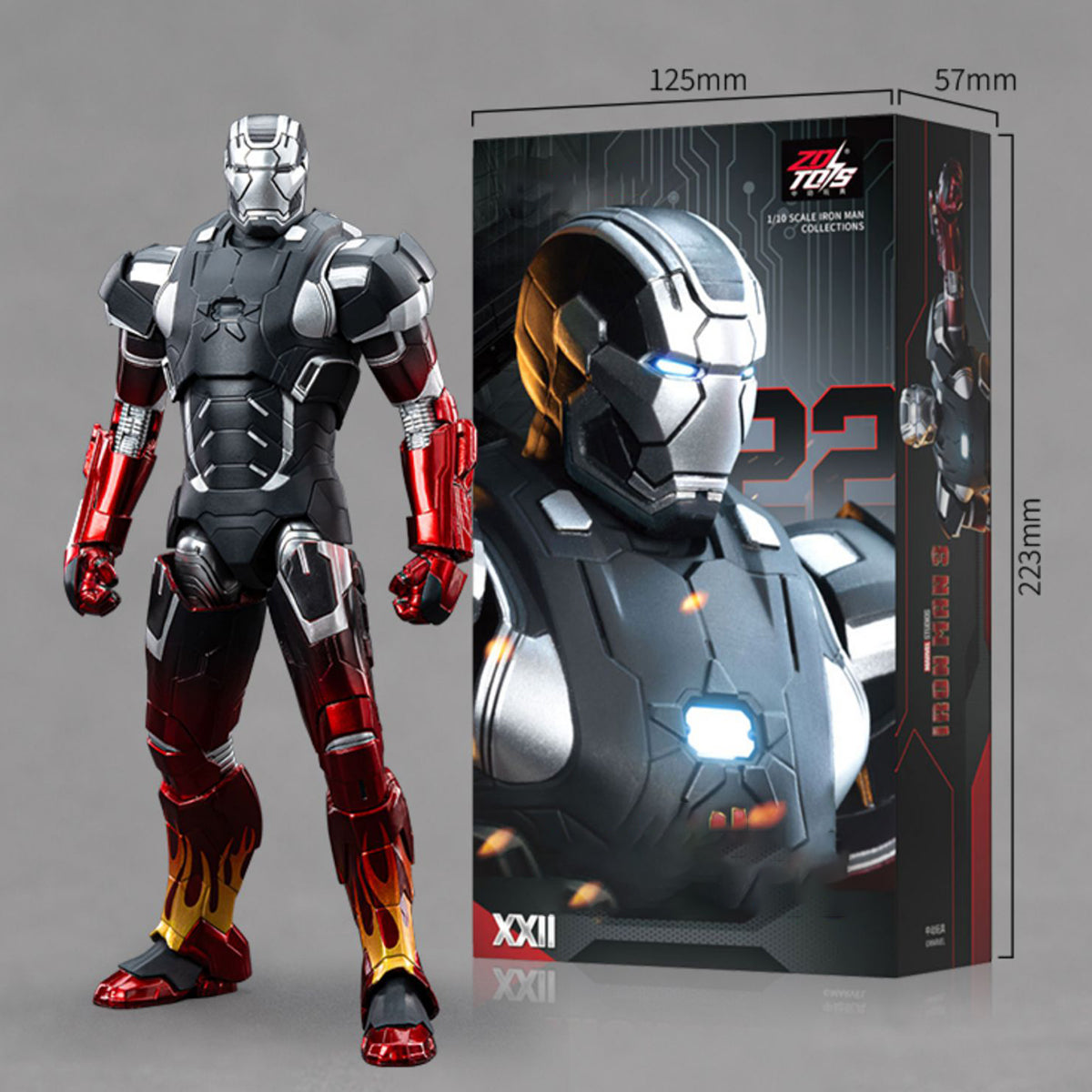 ZD Toys IronMan MK22 Non-Luminous Action Figure