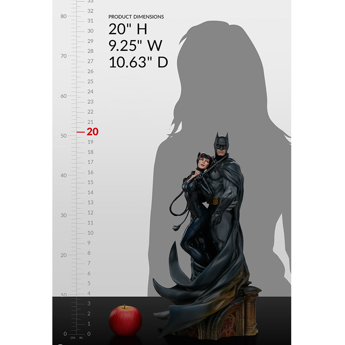 Sideshow, Batman and Cat Girl, 20-inch Statue Figurine