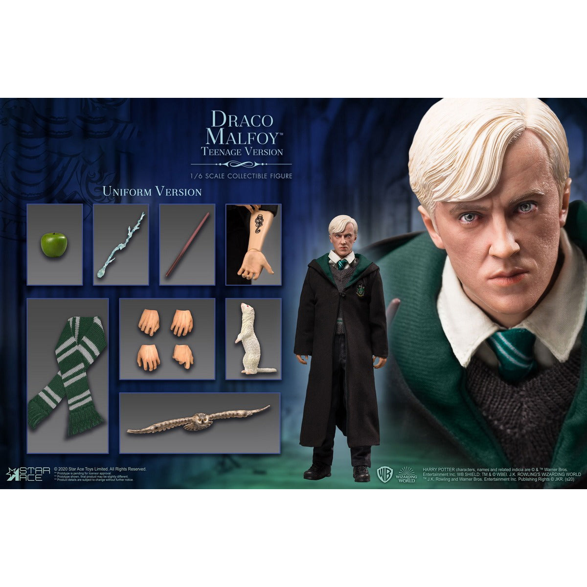 STAR ACE Toys Harry Potter: Teenager Draco Malfoy Uniform Edition Action Figure