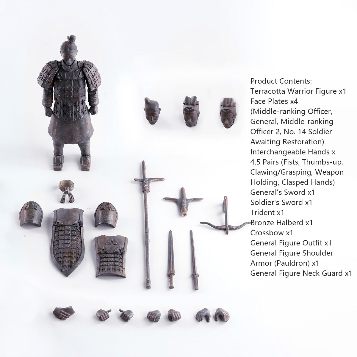 KEEPGOING Palm Great Qin Terracotta Warriors 2.0. 1/12 Ancient Chinese Soldier Action Figure