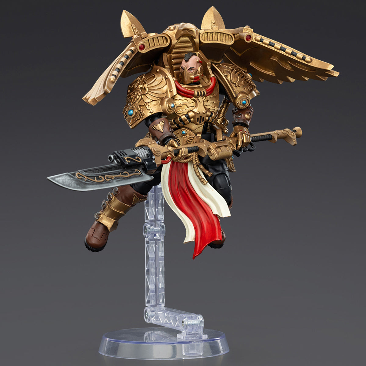 (Only Shipped to the US) JOYTOY Warhammer The Horus Heresy 1/18 Legio Custodes Custodian Venatari Squad Venatari with Venatari Lance JT00799 Action Figures