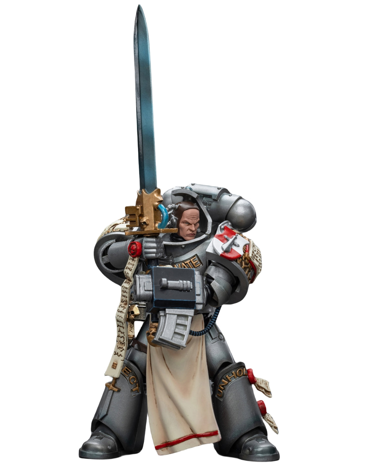 HiPlay JoyToy Warhammer 40K Collectible Figure: Grey Knights Strike Squad Justicar 1:18 Scale Action Figures JT8995