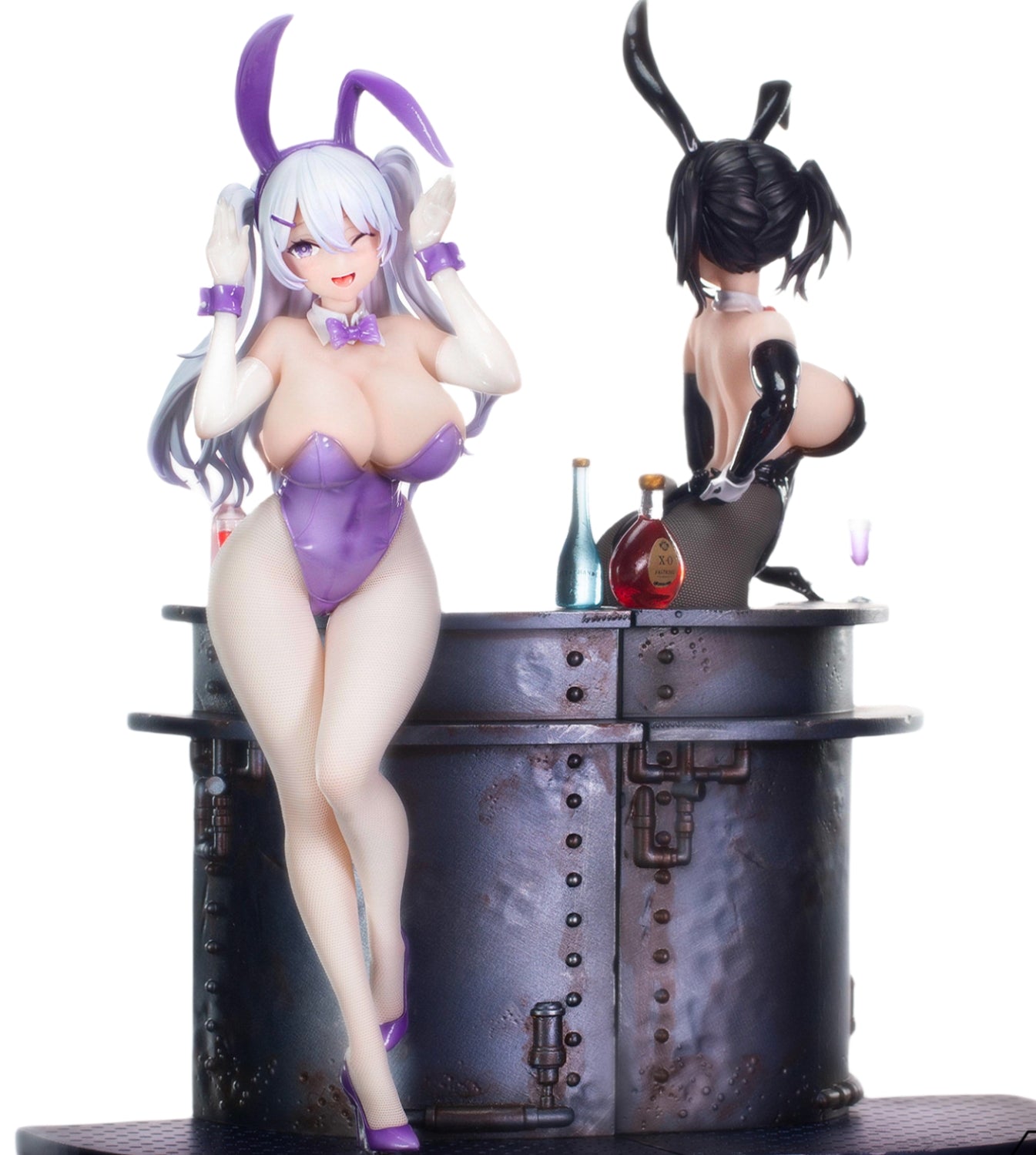 HiPlay BearPanda Collectible Figure: Bunny Girl, Xiya, Anime Style and Movable Eye Design, 1:6 Scale Female Miniature Figurine (Xiya)