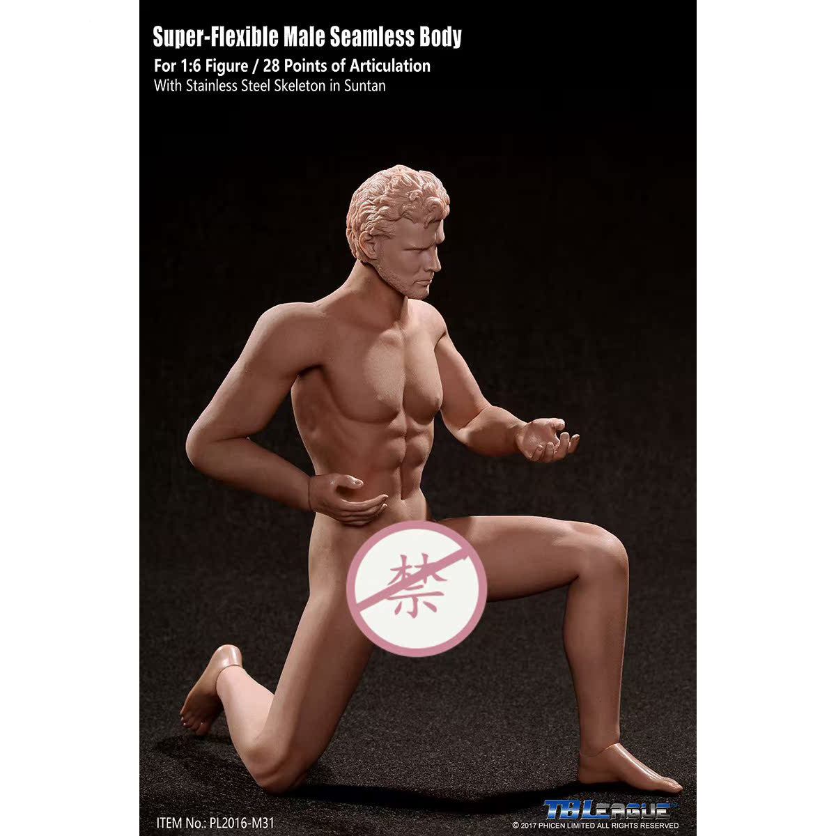 TBLeague, Seamless Male Muscular Body Suntan-Skin, Action Figures Body