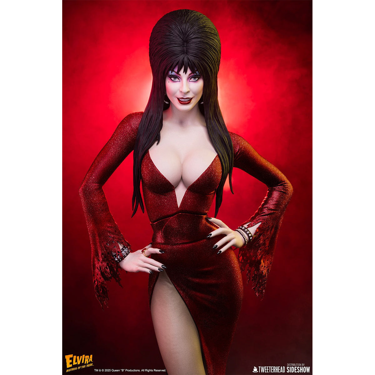 Sideshow x Tweeterhead, Elvira, Art Figurine