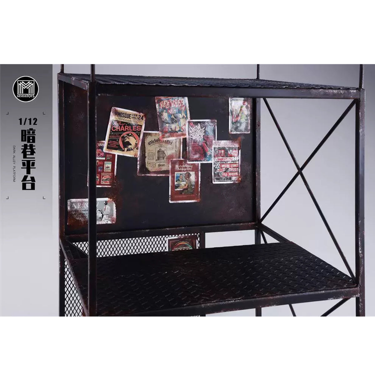 MMMTOYS, Dark Alley Platform/Beneath the Pipe, Scene Base for 6-inches Figurine